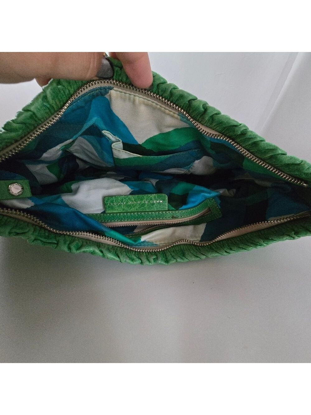 Marc by Marc Jacobs XL Green Leather Hobo Shoulder Bag - Picture 5 of 12